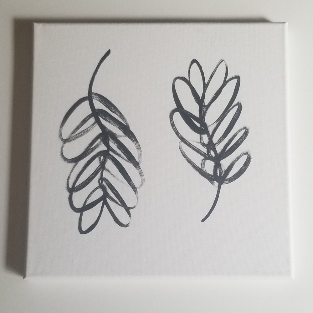 Minimalistic canvas painting